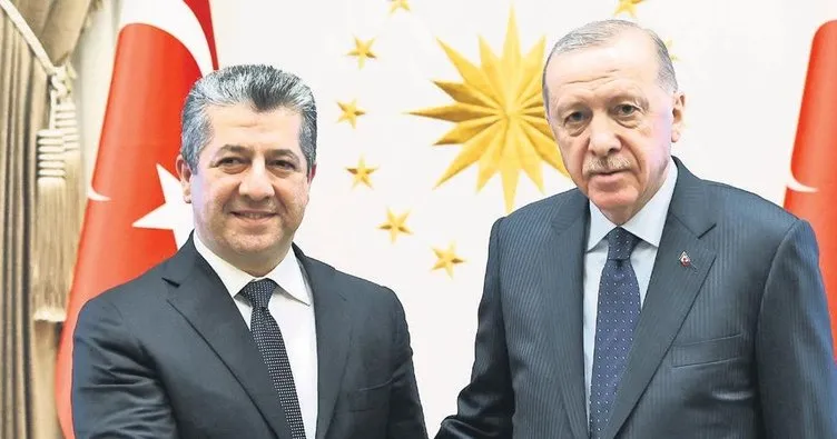 Erdoğan, Barzani’yi kabul etti