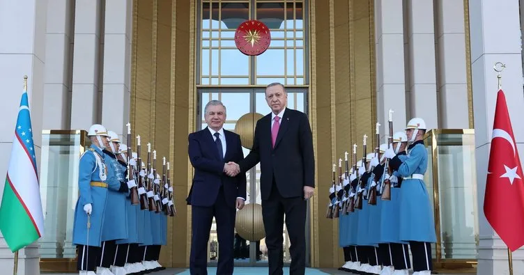 Başkan Erdoğan Şevket Mirziyoyev ile görüştü
