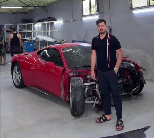 SON DAKİKA... Türkiye bu olayı konuşmuştu! Hurdaya dönen 15 milyonluk Ferrari’nin sahibi konuştu: Hiç binemedik!