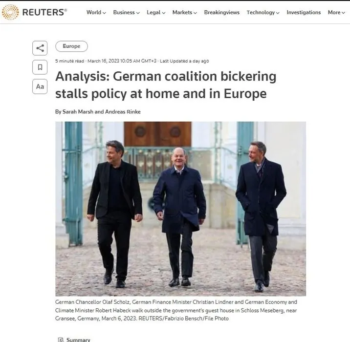 Koalisyon hükümeti birkaç ayda kilitledi! Almanya’da 3’lü masa krizi: Reuters tüm detayları anlattı...