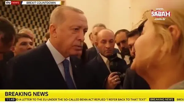 Cumhurbaşkanı Erdoğan'dan SKY News muhabirinin 'ABD' sorusuna flaş cevap!