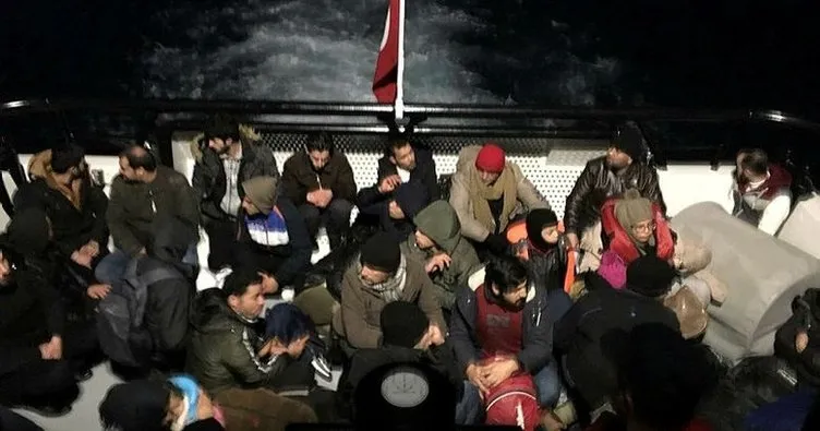 Çeşme’de 43 düzensiz göçmen yakalandı
