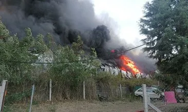 Silivri’deki fabrikada korkutan yangın