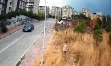 Kadının çantasını çalan hırsız boş arazide kıskıvrak yakalandı #istanbul