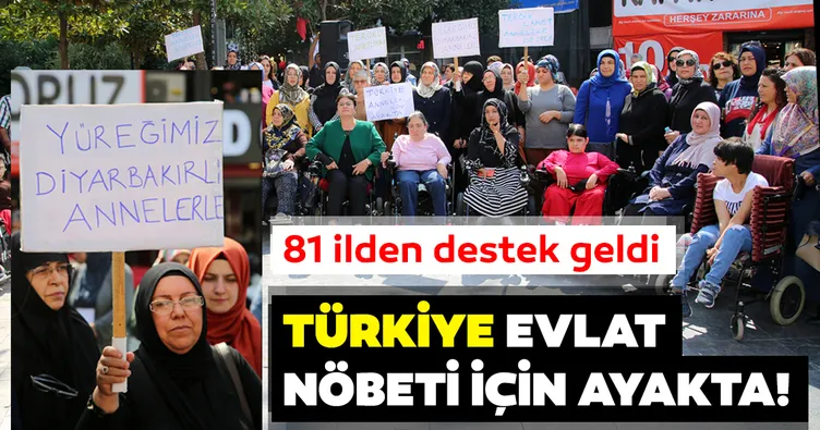 Türkiye evlat nöbeti için ayakta