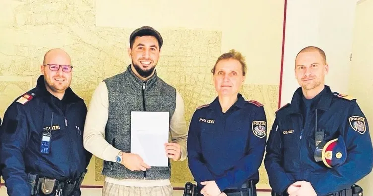 Viyana polisinden cesur Türk’e teşekkür