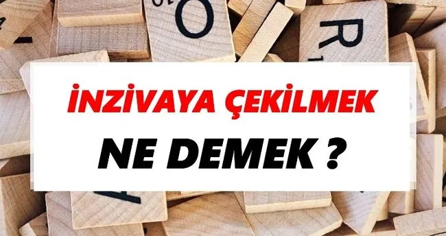 İnzivaya çekilmek Ne Demek? TDK’ya Göre İnzivaya çekilmek Sözlük Anlamı Nedir?