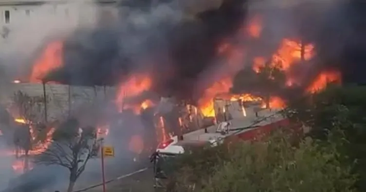 Tuzla’da yangın! İş yeri küle döndü