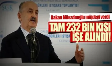 Bakan Müezzinoğlu: Şubat’ta 232 bin 85 kişi işe alındı!