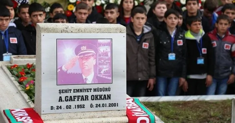 Şehit polis müdürü Okkan unutulmadı