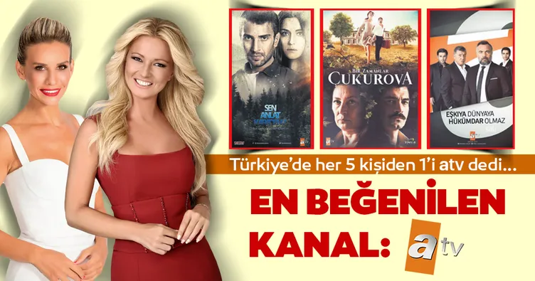 En beğenilen kanal atv