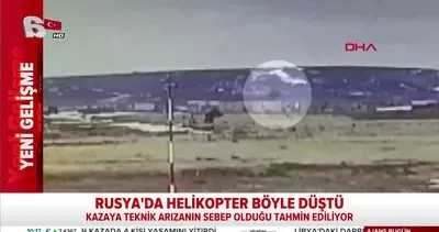 Rusya’da askeri helikopterin düşme anı görüntüleri ortaya çıktı! | Video