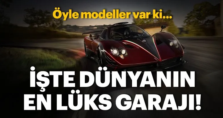 Dünyanın en lüks garajı! Öyle modeller var ki...