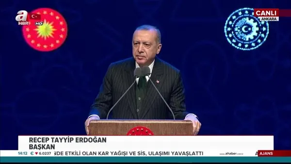 Cumhurbaşkanı Erdoğan TÜBİTAK ve TÜBA Ödülleri Toplantısı'nda konuştu