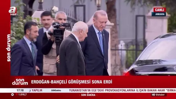 Başkan Erdoğan ile Bahçeli 'Yeni Anayasa' çağrısını görüştü | Video