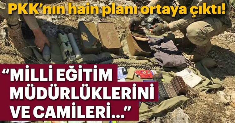 Son dakika: PKK’nın hain planı ortaya çıktı! Milli Eğitim Müdürlüklerini ve Camileri...