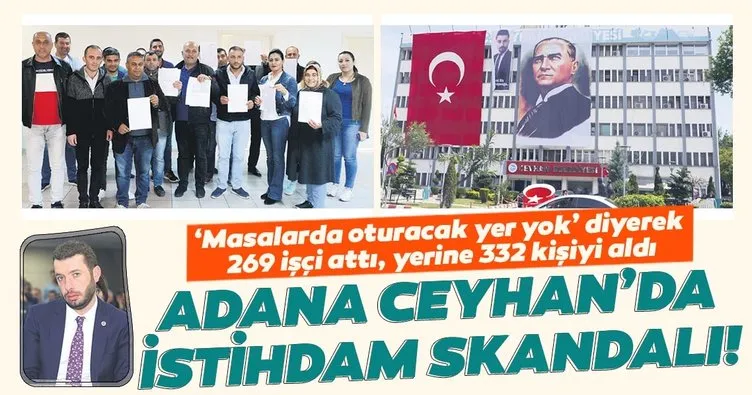Adana Ceyhan’da istihdam skandalı! Hani oturacak yer yoktu