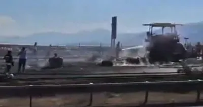 Gaziantep-Adana otoyolunda kaza! Beton mikseri TIR’la çarpıştı #gaziantep