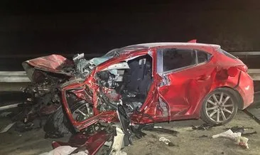 Ankara’da iki otomobil kafa kafaya çarpıştı: 4 ölü, 1 yaralı #ankara