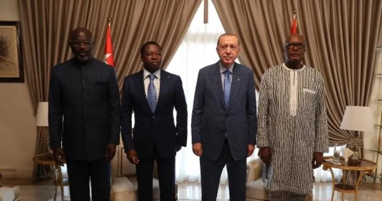 Başkan Erdoğan; Togo, Liberya ve Burkina Faso Cumhurbaşkanları ile görüştü