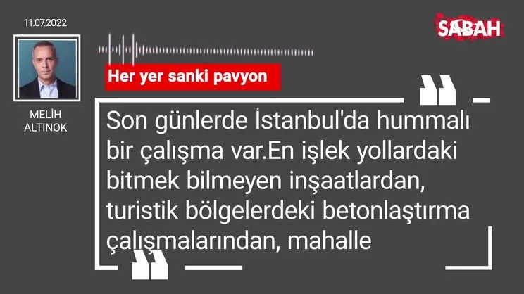 Melih Altınok | Her yer sanki pavyon