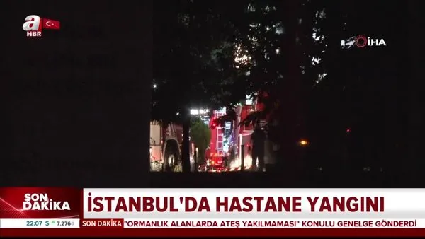 Son dakika! İstanbul'da hastane yangını! | Video
