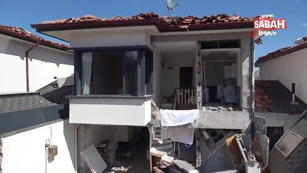 Milyonluk villalar depremde harabeye döndü! | Video
