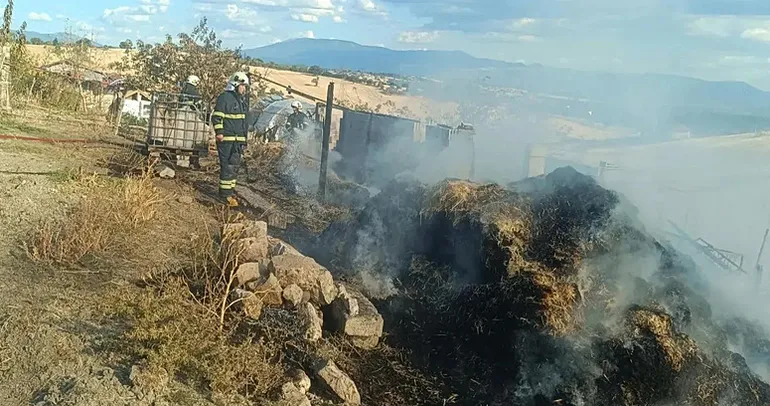 Kütahya’da ahırda yangın: 1 ölü