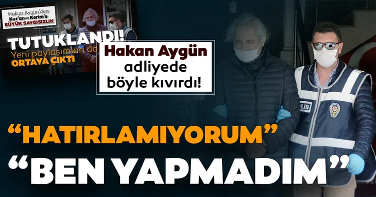 Hakan Aygün adliyede böyle kıvırdı!