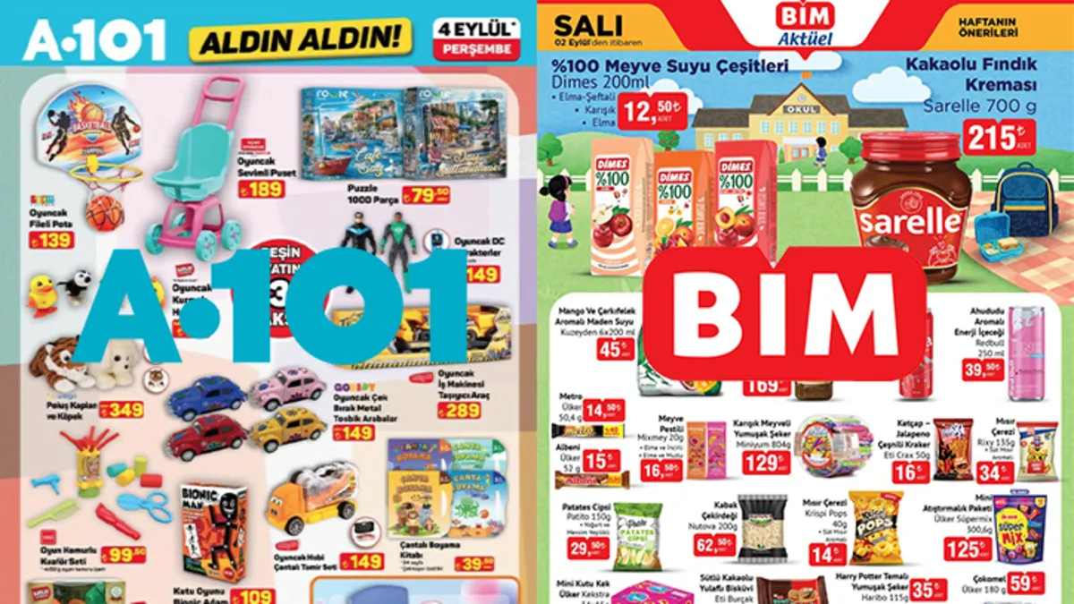 Eylül'ün İlk Haftası Marketlerde Fırtına Var! A101 ve BİM'de Akıl Almaz İndirimler