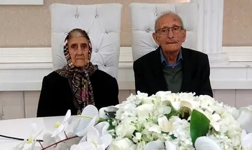 Gelin 90, damat 77 yaşında