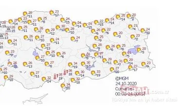 SON DAKİKA HAVA DURUMU RAPORU - İstanbul’da hafta sonu hava nasıl olacak, yağış var mı? 24 Ekim bugün hava nasıl olacak?
