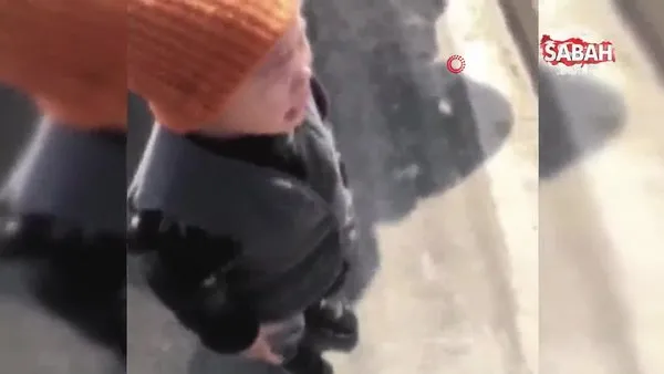 Korona virüs bulaşmasın diye hemşire anne ile 3 yaşındaki oğlunun metrelerce uzaktan buluşması | Video