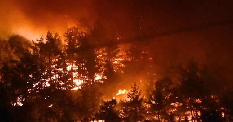 Muğla’daki orman yangını devam ediyor!