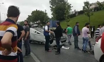 İstanbul’da zincirleme trafik kazası! TEM’de trafik durdu...