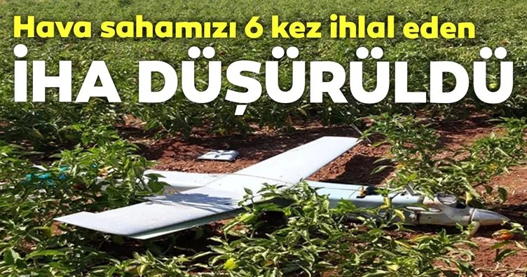 ’Türk Hava Sahasını 6 kez ihlal eden İHA vuruldu’