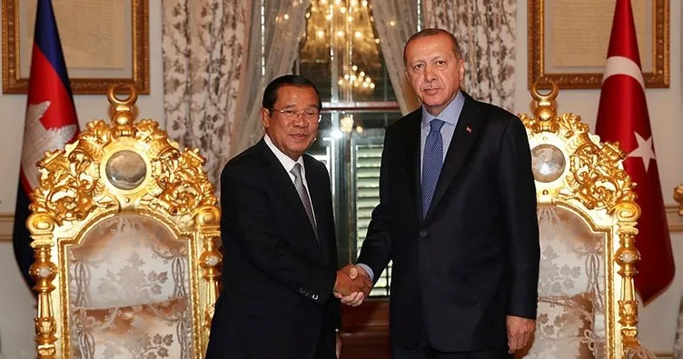 Cumhurbaşkanı Erdoğan, Kamboçya Başbakanı Hun Sen’i kabul etti