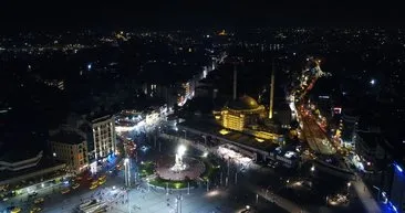 Sona yaklaşıldı! Taksim Camii Işıklandırıldı