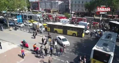 SON DAKİKA! İstanbul’da İETT otobüsü ile tramvay çarpıştı | Video
