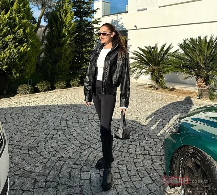 Siyahlar içindeki Fahriye Evcen yine çok fit! Yepyeni paylaşımına beğeni yağdı!