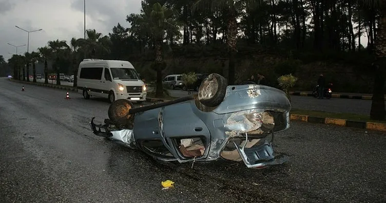 Manavgat’ta kaza: 2 yaralı