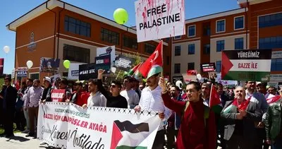 Kastamonu Üniversitesi’nden Filistin’e destek yürüyüşü