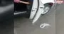Motosikletli grup, sürücüyü çocuklarının gözü önünde darbetti | video