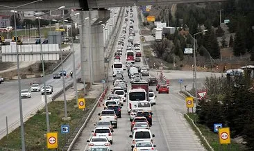 Bayram dönüşü trafik çilesi: 43 ilin güzergahında bulunan 'kilit kavşak'ta kilometrelerce kuyruk! #ankara