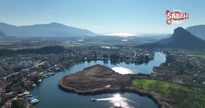 Dalyan Kanalı’nın mest eden manzarası böyle görüntülendi | Video