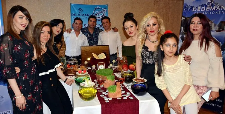 İranlı turistler, nevruzu Erzurum Palandöken’de kutladı