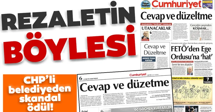 Son dakika: CHP’li belediyeden skandal ödül! Tekzip yayınlanan habere birincilik verdiler...