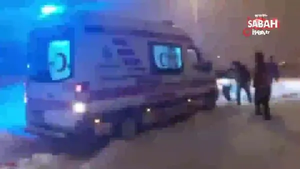 İstanbul Arnavutköy'de hasta almaya giden ambulans kara saplandı | Video