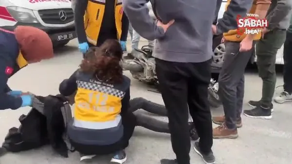 Manavgat’ta 3 araçlı zincirleme kaza: 2 yaralı | Video