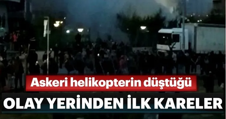 Son dakika: İstanbul Çekmeköy'de askeri helikopter düştü... işte olay yerinden ilk kareler